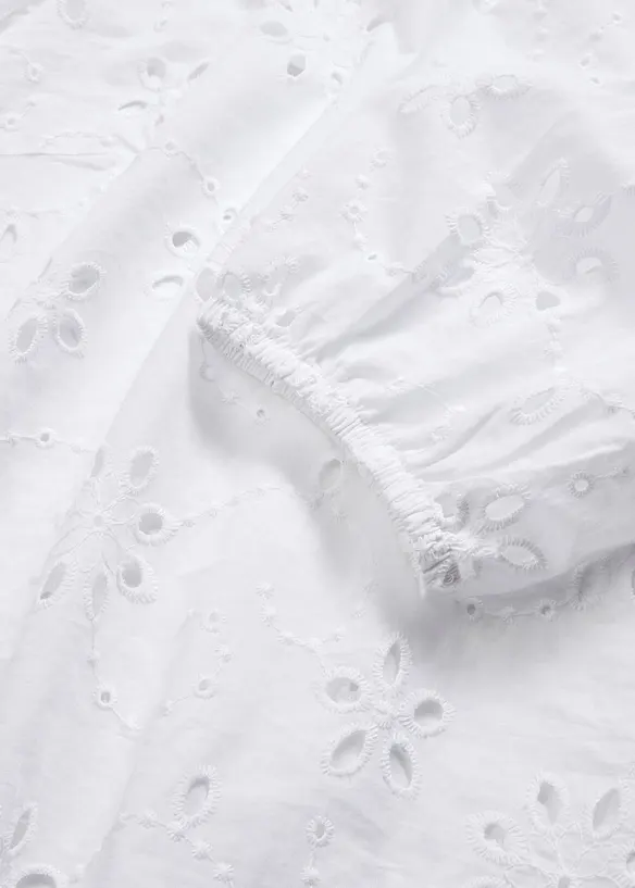 Bluse med hullmønster, bonprix