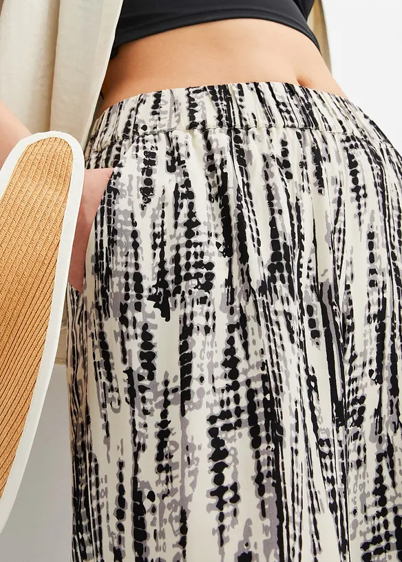 Slip on-bukse med print, bonprix