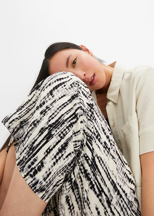 Slip on-bukse med print, bonprix