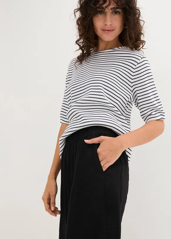 Bermudashorts i lin og viskose, bonprix