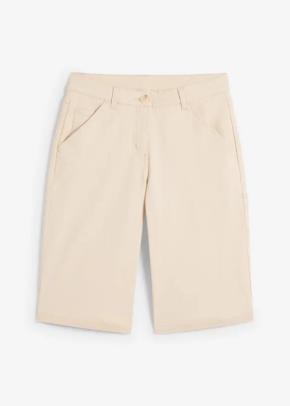 Knelang bermuda i bomull med Utility-Details, bonprix