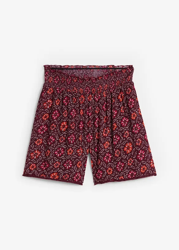 Pull on-shorts med trykt mønster og strikklinning, bonprix