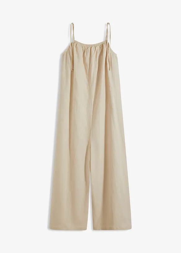Jumpsuit i lett lin-viskose-miks, bonprix