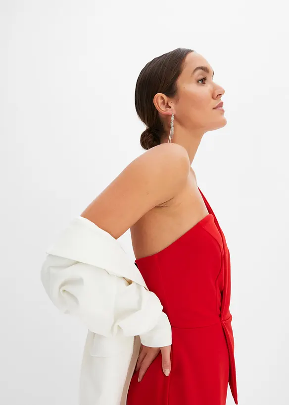 Jumpsuit i strukturert krepp, bonprix