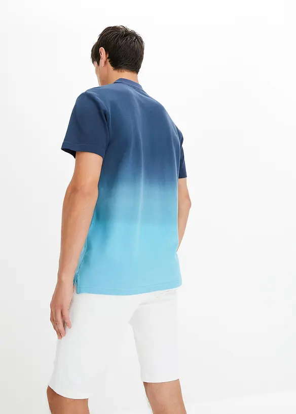 Poloskjorte i 100% bomull med fargegradering, bonprix