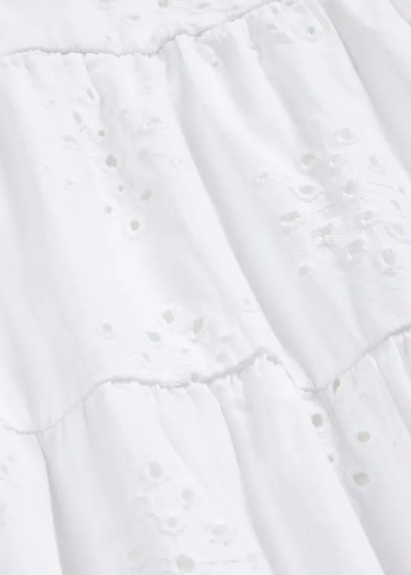 Tunikakjole med hullbroderi, bonprix