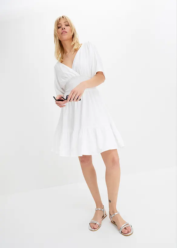 Kjole med smock, bonprix