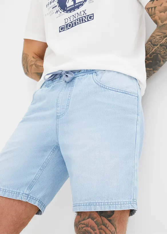 Lang slip on-jeansshorts, Regular Fit, bonprix
