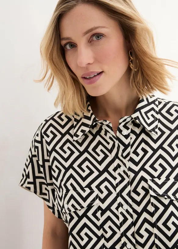 Bluse i lett viskose, bonprix