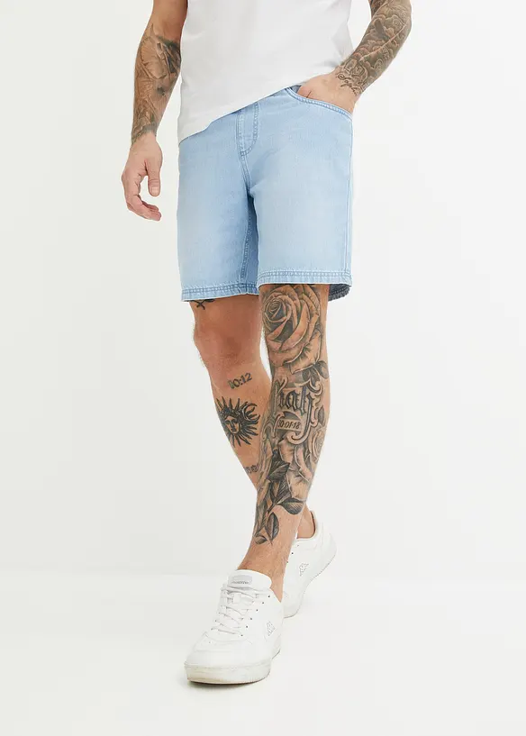 Lang slip on-jeansshorts, Regular Fit, bonprix