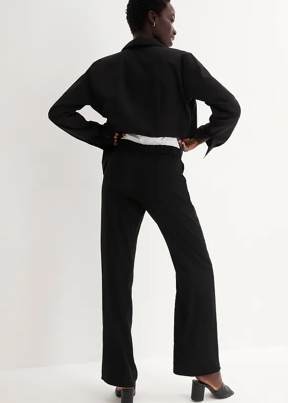 Pull-on bukse i viskose, bonprix
