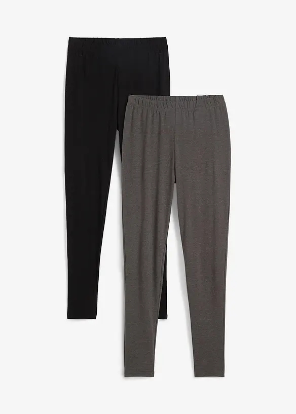 Leggings med økologisk bomull (2-pack), bonprix