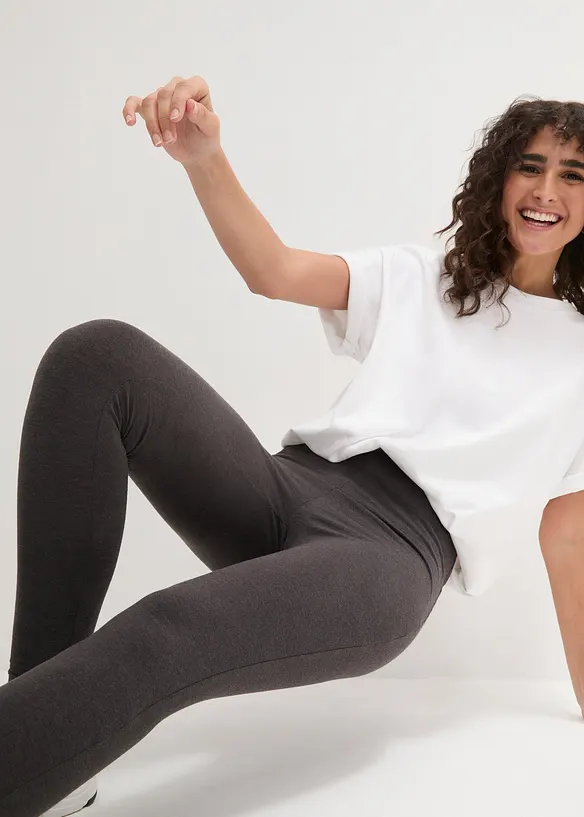 Leggings med økologisk bomull (2-pack), bonprix