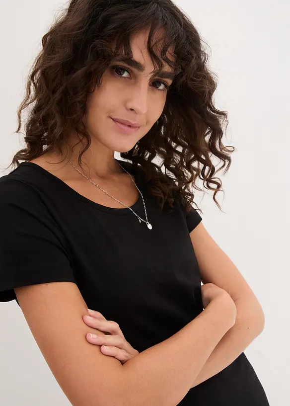 Jerseykjole i økologisk bomull med elastan, bonprix