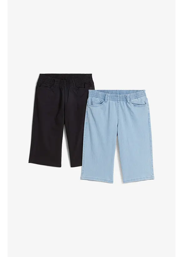 Stretch-bermuda (2-pack), bonprix