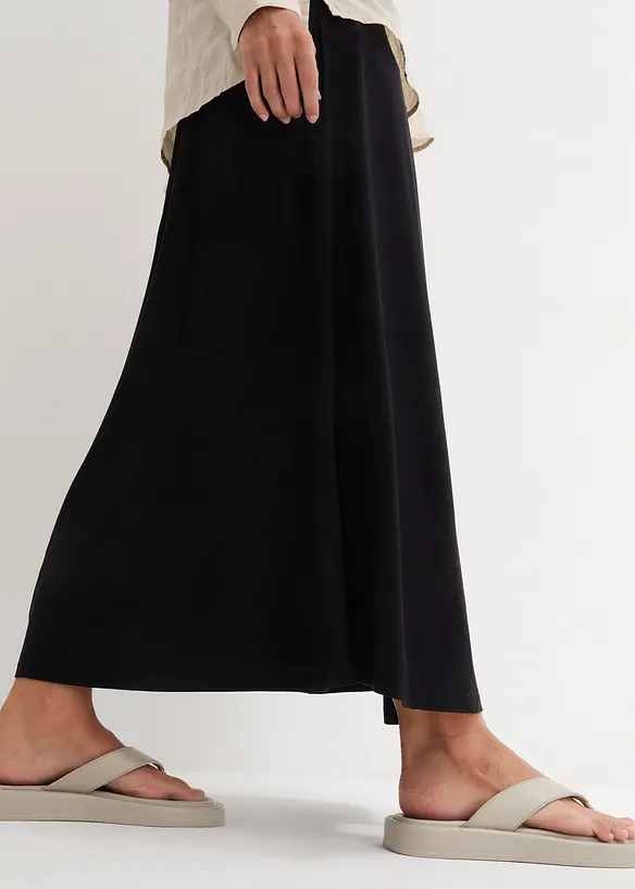 Jerseyskjørt i viskosemiks, bonprix