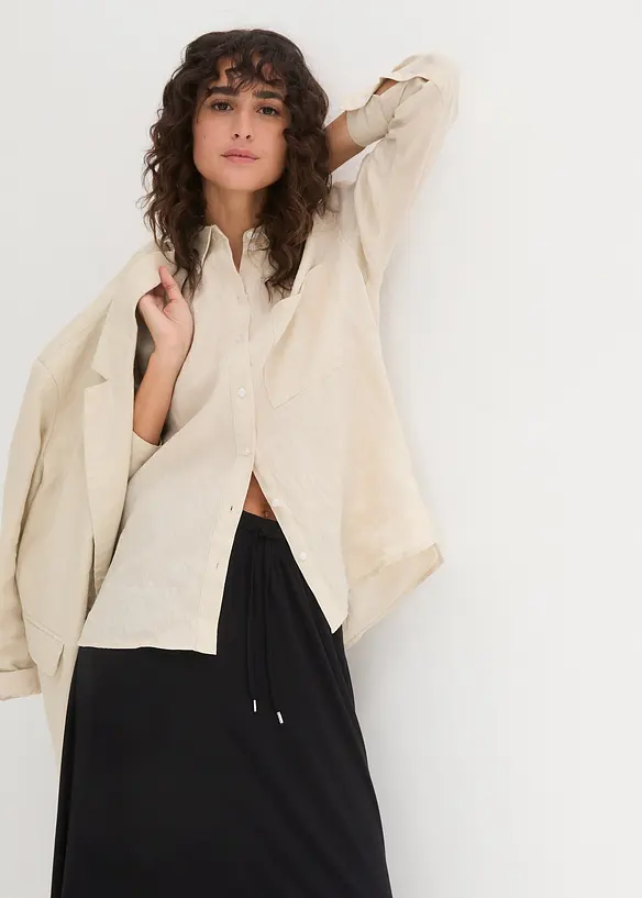 Jerseyskjørt i viskosemiks, bonprix