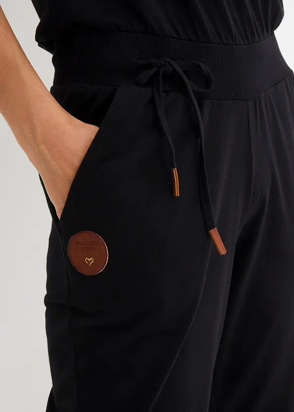Trikot-jumpsuit av bomullsmiks, bonprix