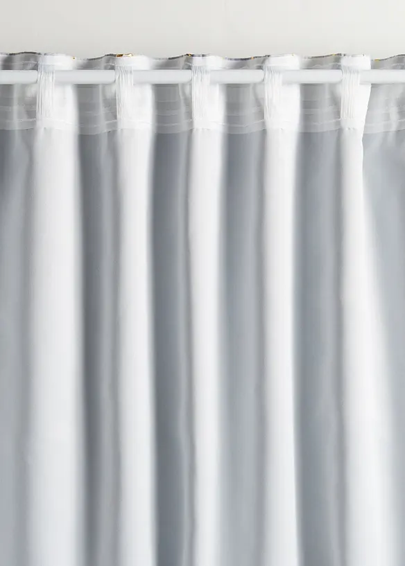 Mørkleggingsgardin med glanstrykk (1-pack), bonprix