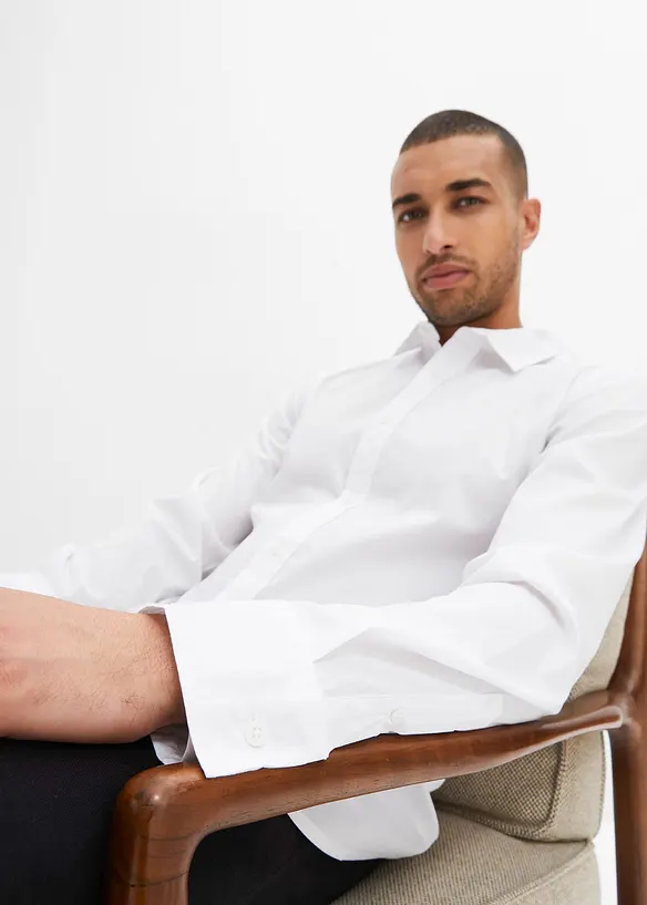 Skjorte med stretch, Slim Fit, bonprix