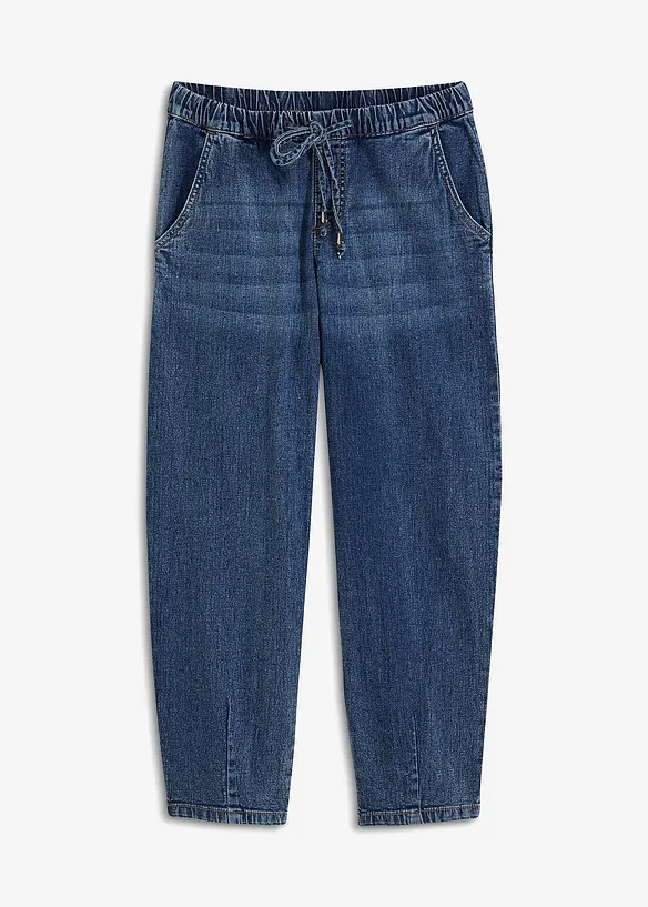 Barrel-jeans, Mid Waist, komfortlinning, bonprix