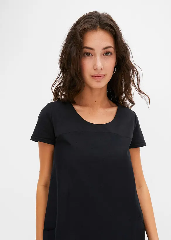 Kjole i lett linmiks, bonprix