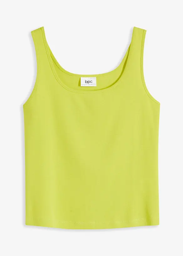 Ribbet topp av 100% bomull, bonprix