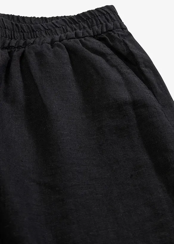 Slip on-shorts av luftig linmiks, bonprix