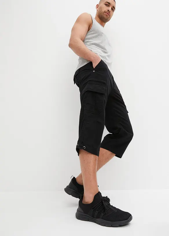 Regular Fit-cargo-bermudashorts i 100% bomull, lang, bonprix