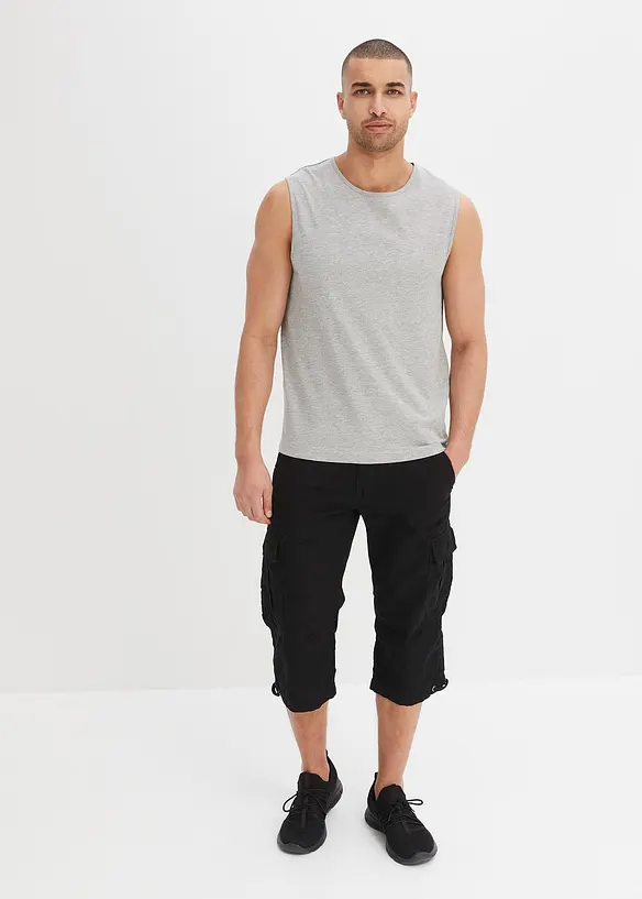 Regular Fit-cargo-bermudashorts i 100% bomull, lang, bonprix