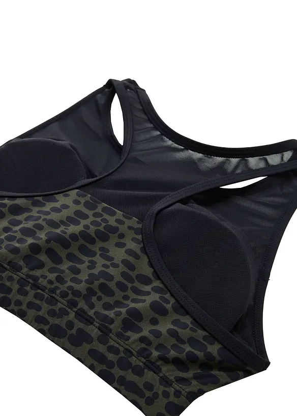 Bustier-bikini med transparent innfelling (2-delt sett), bonprix
