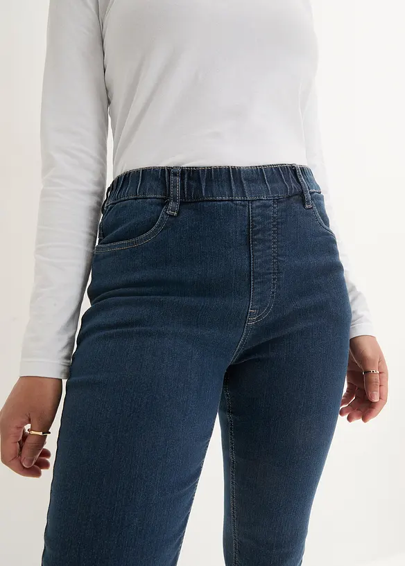 High Waist stretch-jeggings med bred komfortlinning, bonprix
