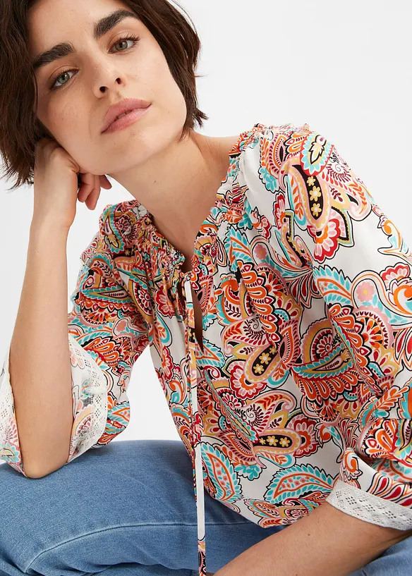 Bluse i lett viskose, bonprix