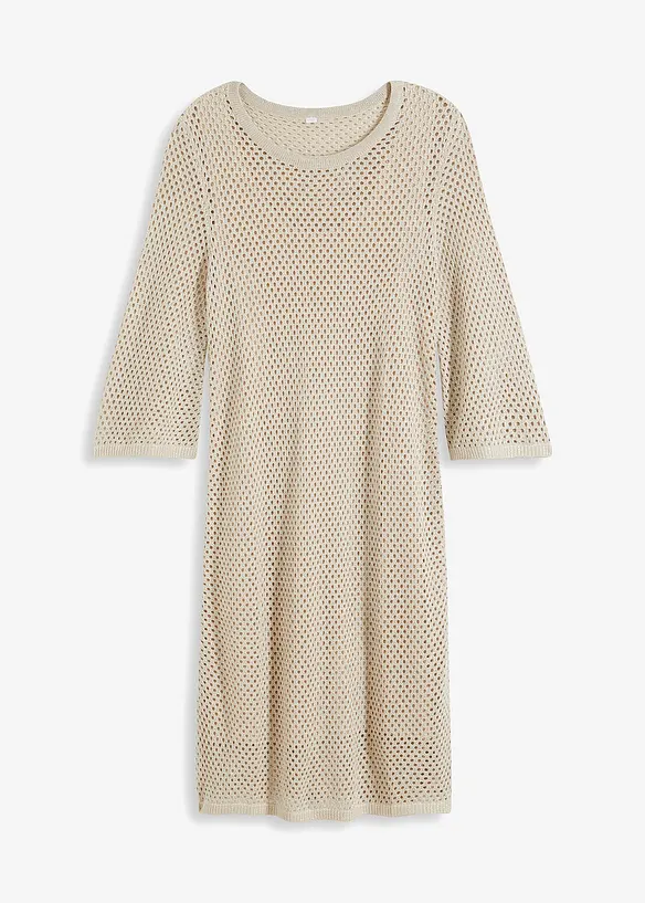 Strikket kjole i lett viskose, bonprix
