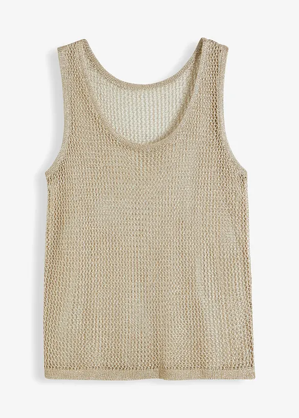 Strikket topp i myk viskosemiks, bonprix