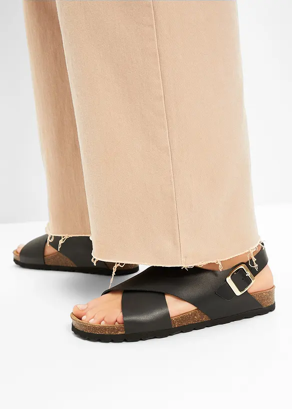 Sandaler i skinn, bonprix