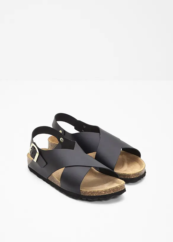 Sandaler i skinn, bonprix