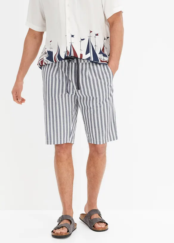 Chinobermuda med legg, bonprix
