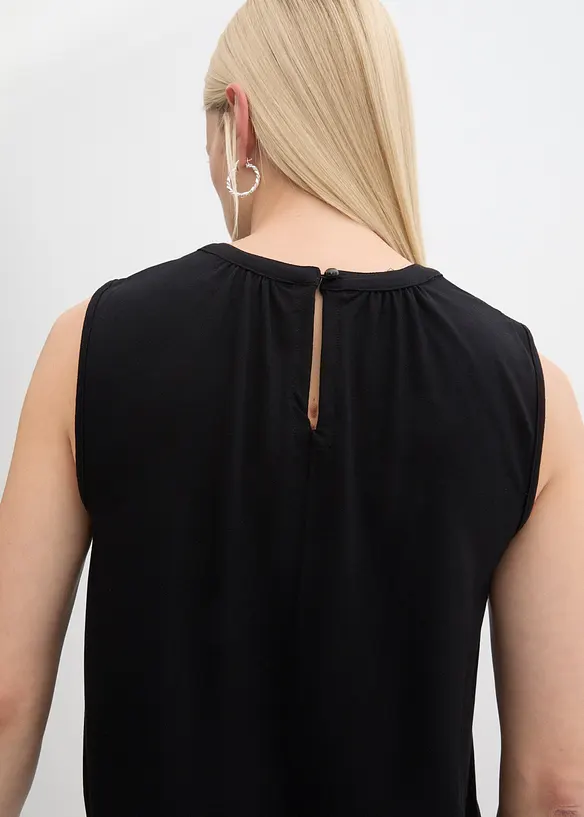 Blusetopp i jersey, bonprix