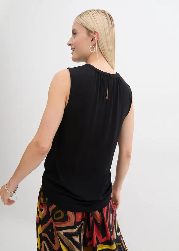 Blusetopp i jersey, bonprix