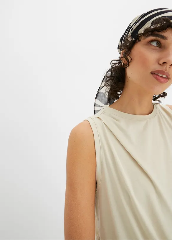 Topp med drapering, bonprix