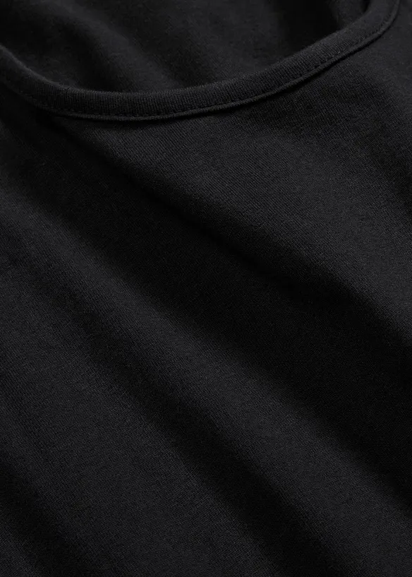 Kort jersey-kjole med A-fasong, uten arm, bonprix