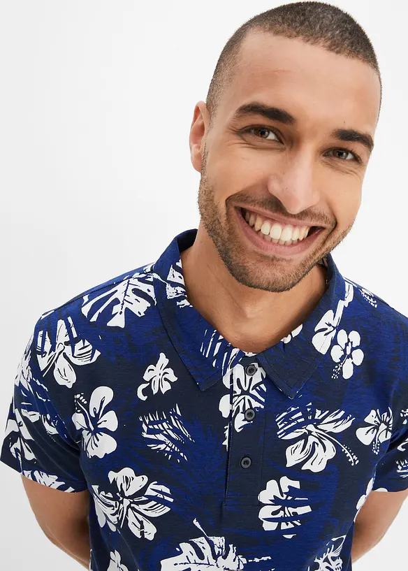 Jersey-poloshirt, kort arm, av økologisk bomull, bonprix