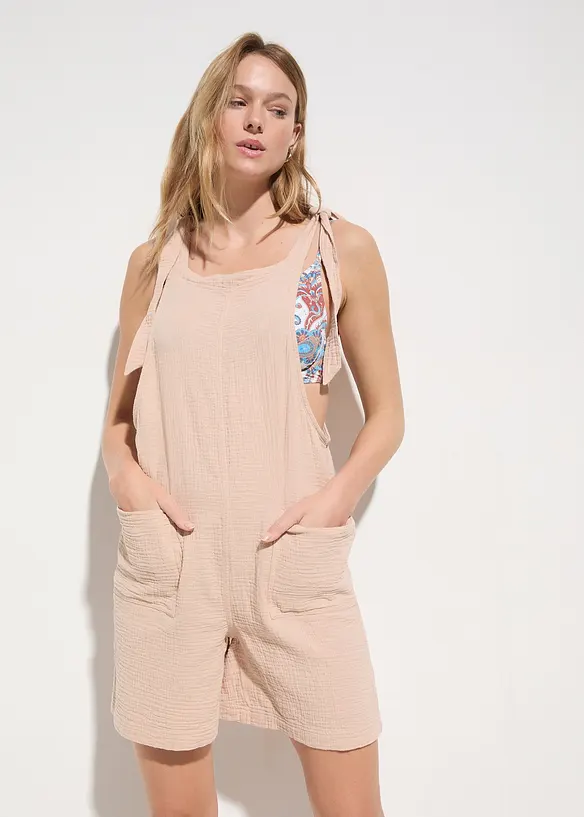 Strand-jumpsuit i lett musselin, bonprix