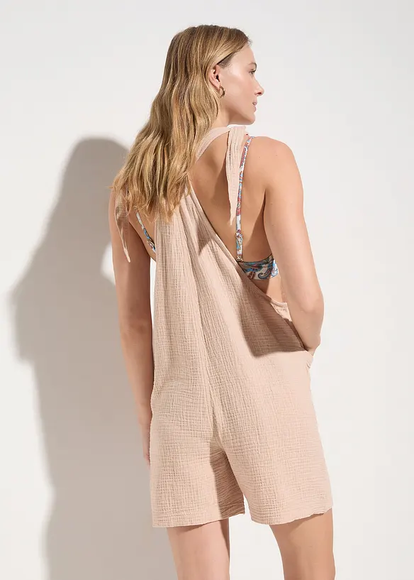 Strand-jumpsuit i lett musselin, bonprix