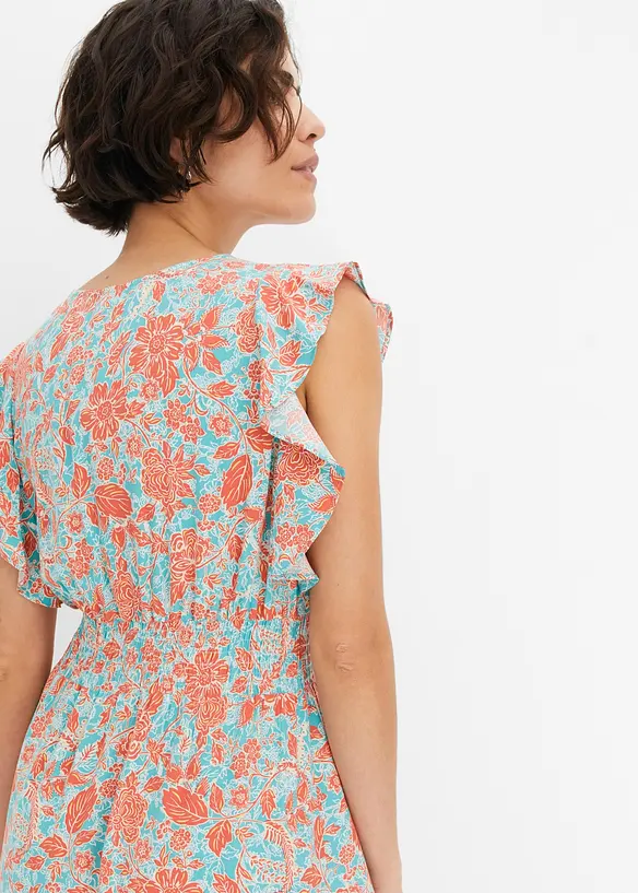 Maxikjole med print, bonprix