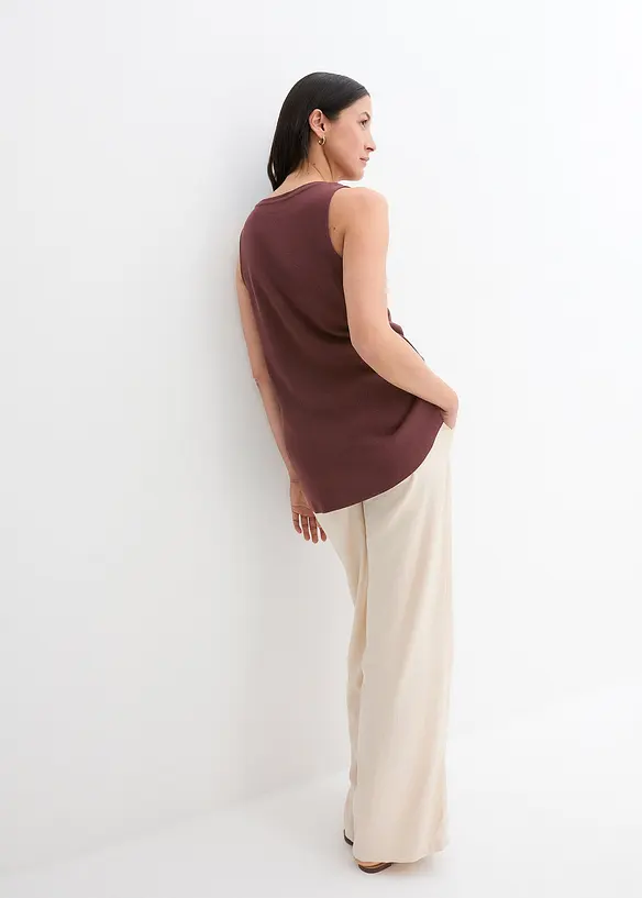 Lang singlet i 100% bomull, bonprix