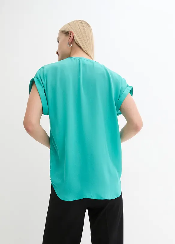 Blusetunika i georgette-materiale, bonprix