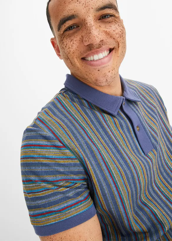 Poloshirt av økologisk bomull, kort arm, bonprix