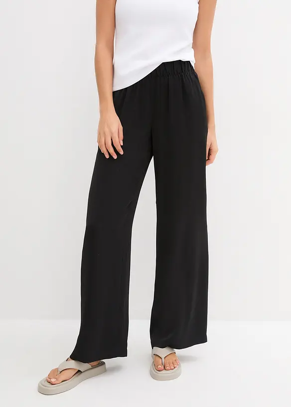 Lett, vid bukse av stukturert materiale, bonprix